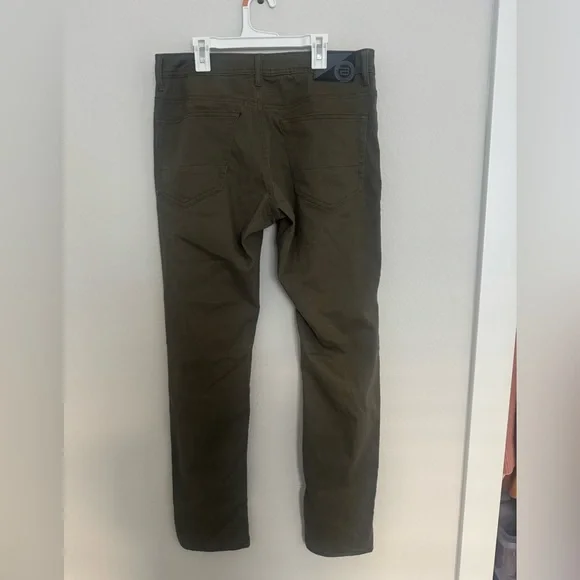 Buffalo David Bitton Archer Slim Stretch 5 Pocket Pant Green - Picture 7 of 9